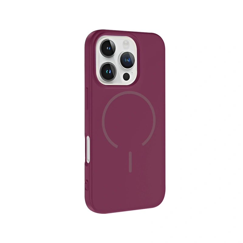 Apple iPhone 16 Pro Kılıf M-safe Şarj Özellikli Zore Meta Kapak