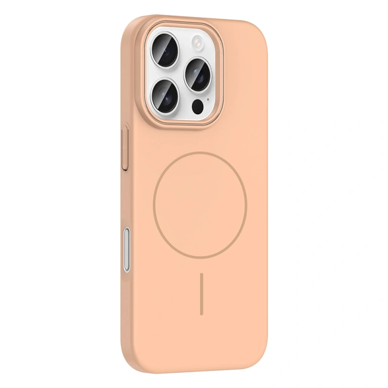 Apple iPhone 16 Pro Kılıf M-safe Şarj Özellikli Zore Ruby Sert Kapak