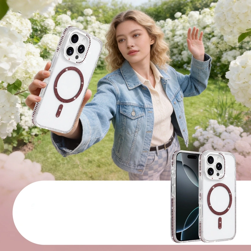 Apple iPhone 16 Pro Kılıf M-safe Şarj Özellikli Zore Tera Silikon Kapak