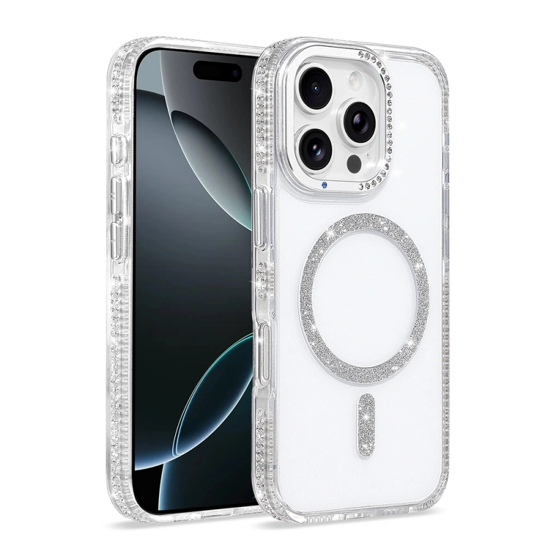 Apple iPhone 16 Pro Kılıf M-safe Şarj Özellikli Zore Tera Silikon Kapak