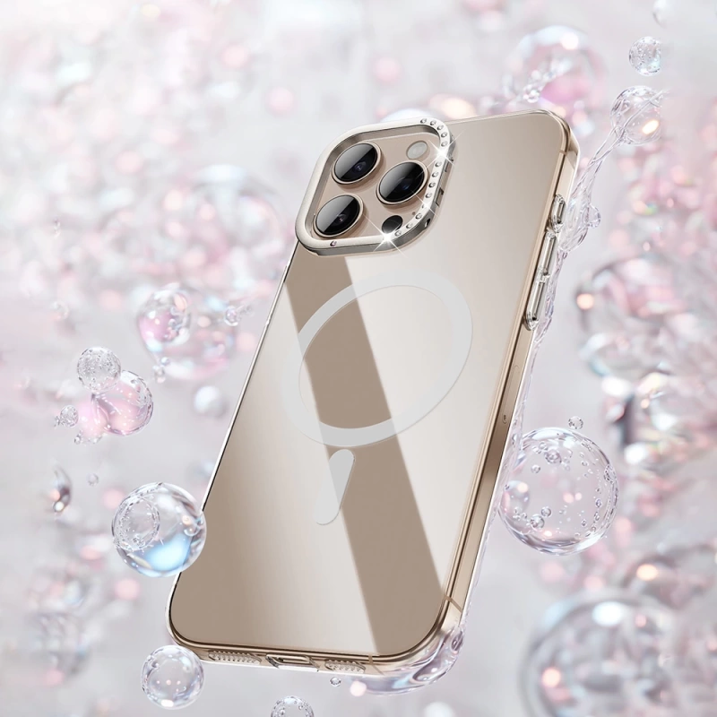 Apple iPhone 16 Pro Kılıf M-safe Şarj Özellikli Kamera Standlı Zore Estop Kapak