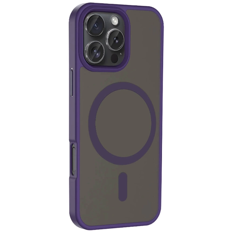 Apple iPhone 16 Pro Kılıf M-safe Şarj Özellikli Mat Arka Yüzey Zore Sio Kapak