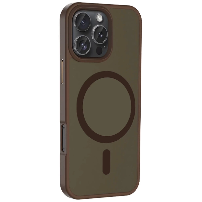 Apple iPhone 16 Pro Kılıf M-safe Şarj Özellikli Mat Arka Yüzey Zore Sio Kapak