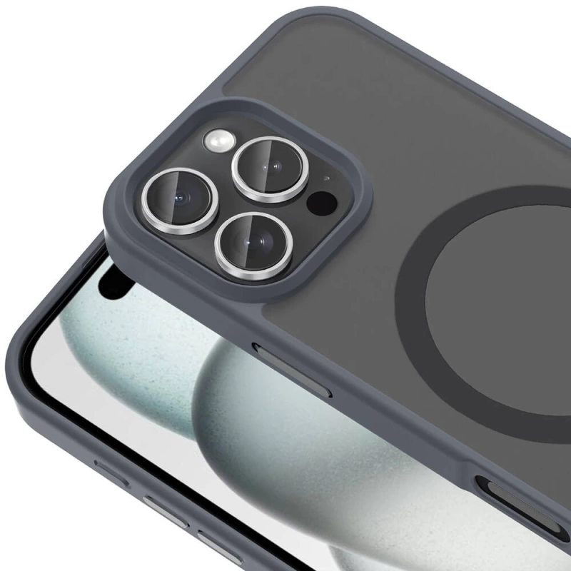 Apple iPhone 16 Pro Kılıf M-safe Şarj Özellikli Mat Arka Yüzey Zore Sio Kapak