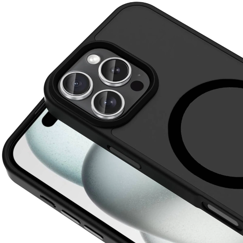 Apple iPhone 16 Pro Kılıf M-safe Şarj Özellikli Mat Arka Yüzey Zore Sio Kapak