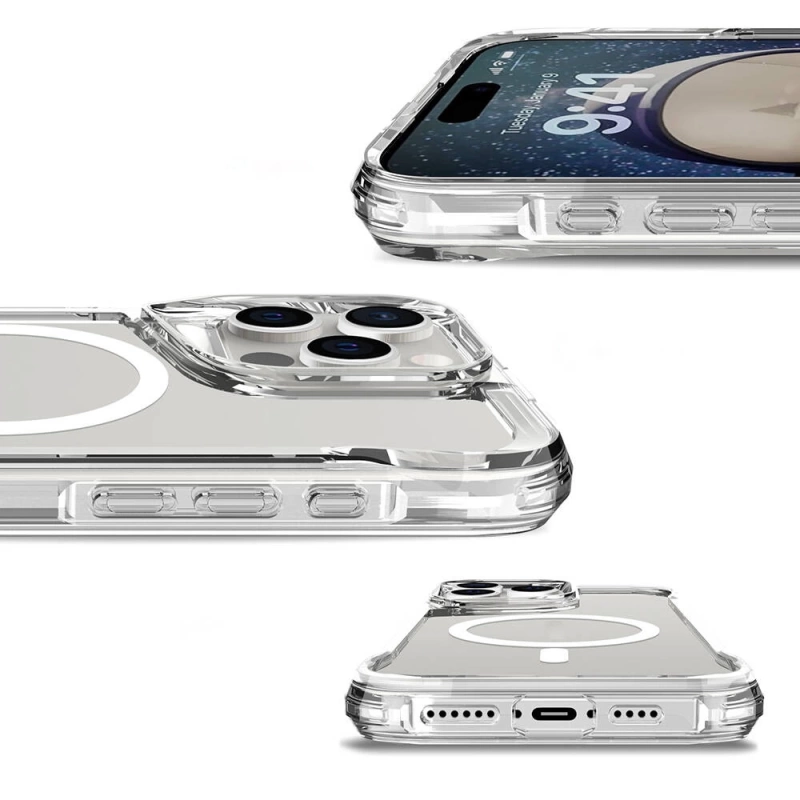 Apple iPhone 16 Pro Kılıf Zore M-safe Şarj Özellikli T-Max M-safe Kapak