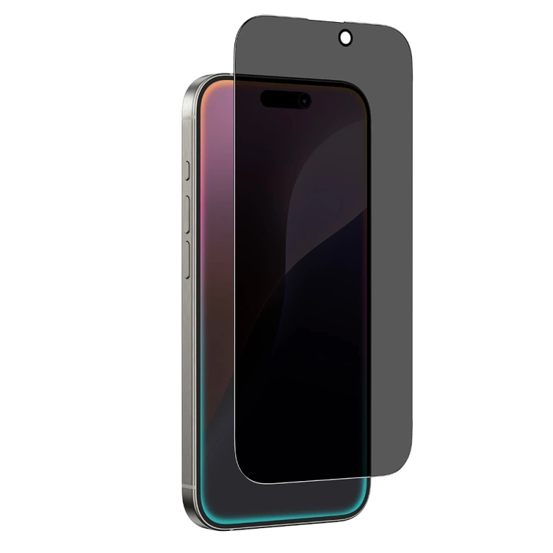 Apple iPhone 16 Pro Max Amazingthing Radix Privacy Parmak İzi Bırakmayan Temperli Cam Ekran Koruyucu