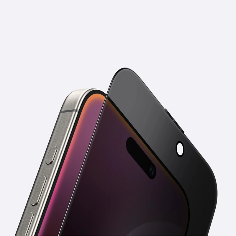 Apple iPhone 16 Pro Max Amazingthing Titan Privacy Parmak İzi Bırakmayan Temperli Cam Ekran Koruyucu