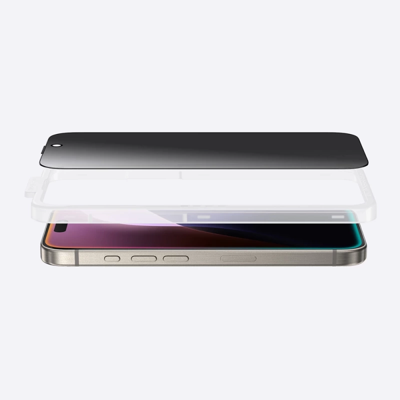 Apple iPhone 16 Pro Max Amazingthing Titan Privacy Parmak İzi Bırakmayan Temperli Cam Ekran Koruyucu
