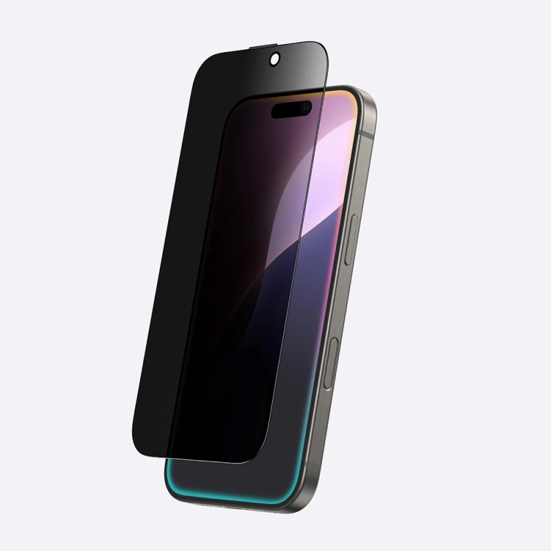 Apple iPhone 16 Pro Max Amazingthing Titan Privacy Parmak İzi Bırakmayan Temperli Cam Ekran Koruyucu