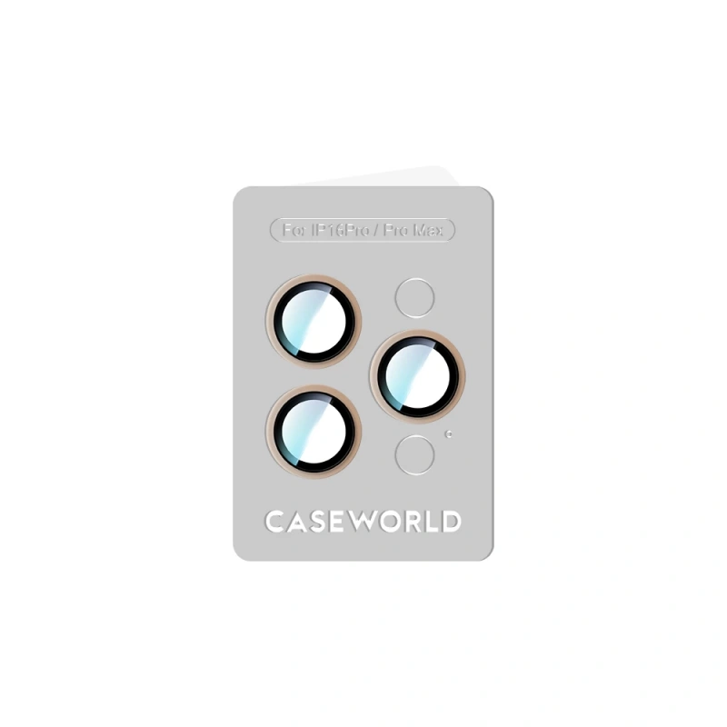 Apple iPhone 16 Pro Max CaseWorld Alloy Two-Color Serisi Lens Koruyucu