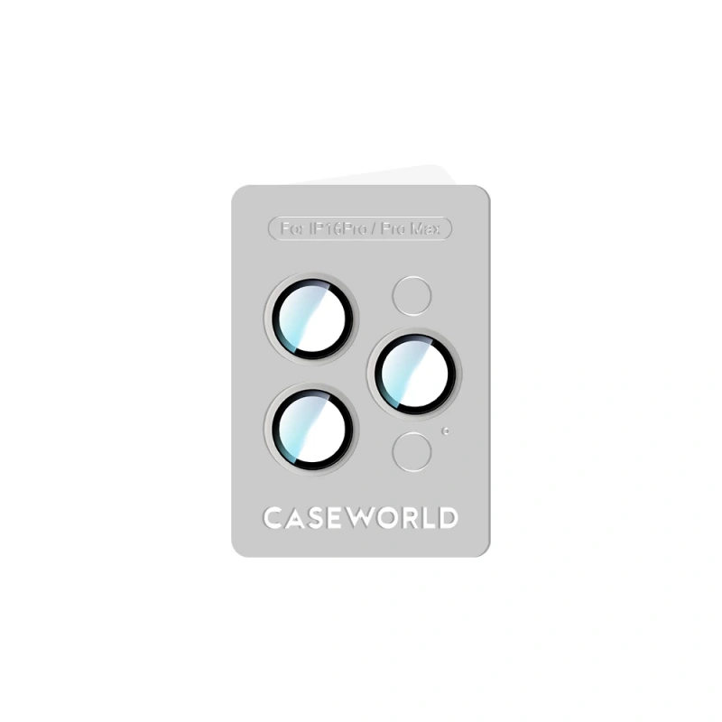 Apple iPhone 16 Pro Max CaseWorld Alloy Two-Color Serisi Lens Koruyucu