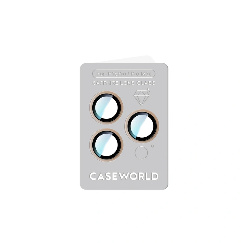 Apple iPhone 16 Pro Max CaseWorld Sapphire Serisi Anti Reflective Lens Koruyucu
