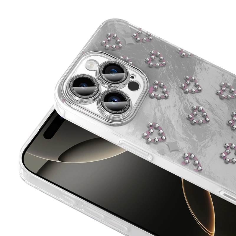 Apple iPhone 16 Pro Max Kılıf Kamera Korumalı Figürlü Zore Ponti Silikon Kapak
