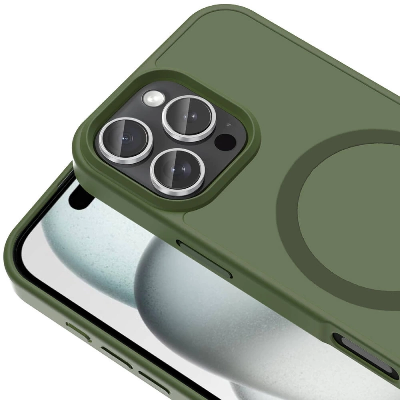 Apple iPhone 16 Pro Max Kılıf M-safe Şarj Özellikli Mat Arka Yüzey Zore Sio Kapak