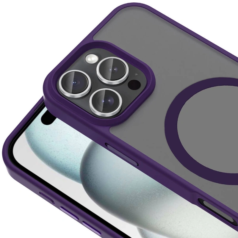 Apple iPhone 16 Pro Max Kılıf M-safe Şarj Özellikli Mat Arka Yüzey Zore Sio Kapak