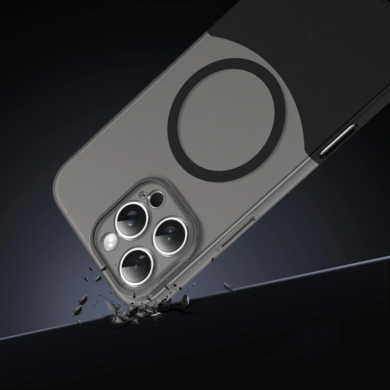 Apple iPhone 16 Pro Max Kılıf M-Safe Şarj Özellikli Mıknatıslı Zore Duble Kapak