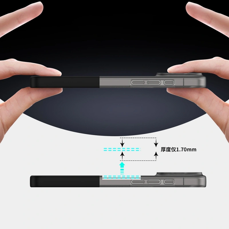 Apple iPhone 16 Pro Max Kılıf M-Safe Şarj Özellikli Mıknatıslı Zore Duble Kapak
