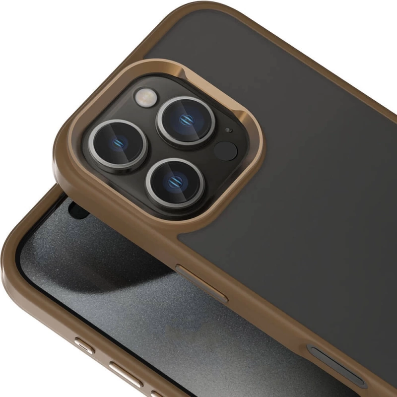 Apple iPhone 16 Pro Max Kılıf M-safe Şarj Özellikli Parlak Kamera Çerçeveli Zore Kost Kapak