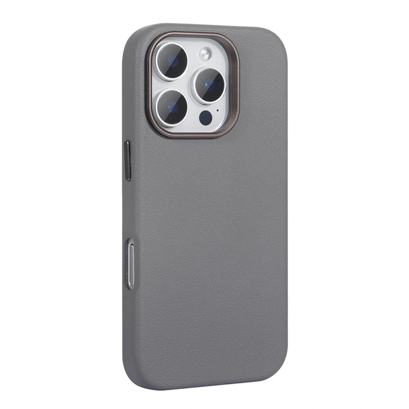 Apple iPhone 16 Pro Max Kılıf M-safe Şarj Özellikli PU Deri Zore Adora Kapak