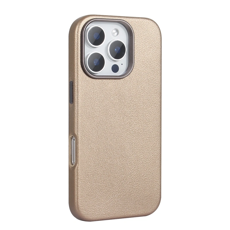 Apple iPhone 16 Pro Max Kılıf M-safe Şarj Özellikli PU Deri Zore Adora Kapak