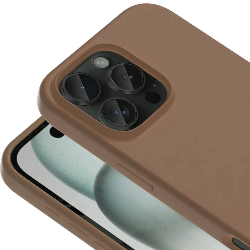 Apple iPhone 16 Pro Max Kılıf M-safe Şarj Özellikli Sıvı Teknolojili Silinebilir Sert Zore Kivi Kapak