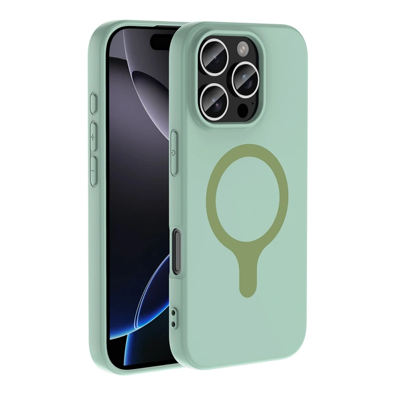 Apple iPhone 16 Pro Max Kılıf M-Safe Şarj Özellikli Zore Aris Silikon Kapak