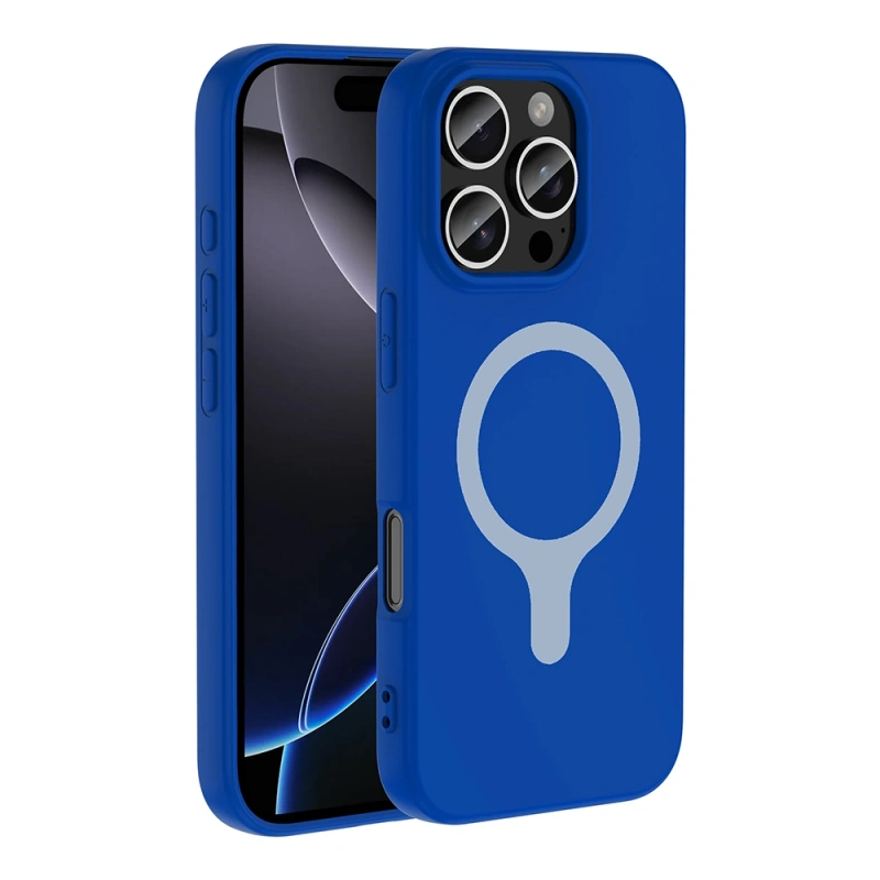 Apple iPhone 16 Pro Max Kılıf M-Safe Şarj Özellikli Zore Aris Silikon Kapak