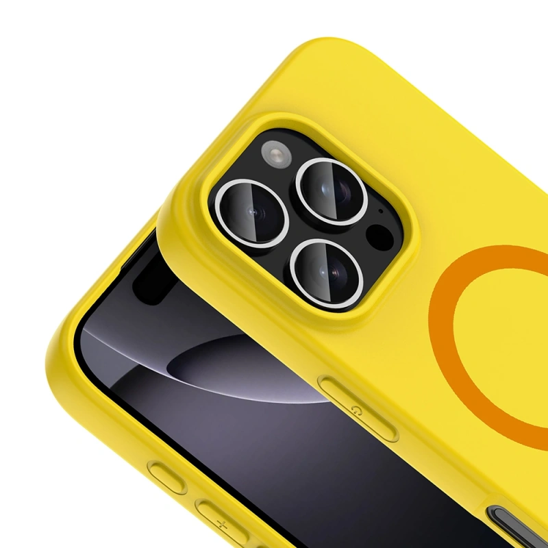 Apple iPhone 16 Pro Max Kılıf M-Safe Şarj Özellikli Zore Aris Silikon Kapak