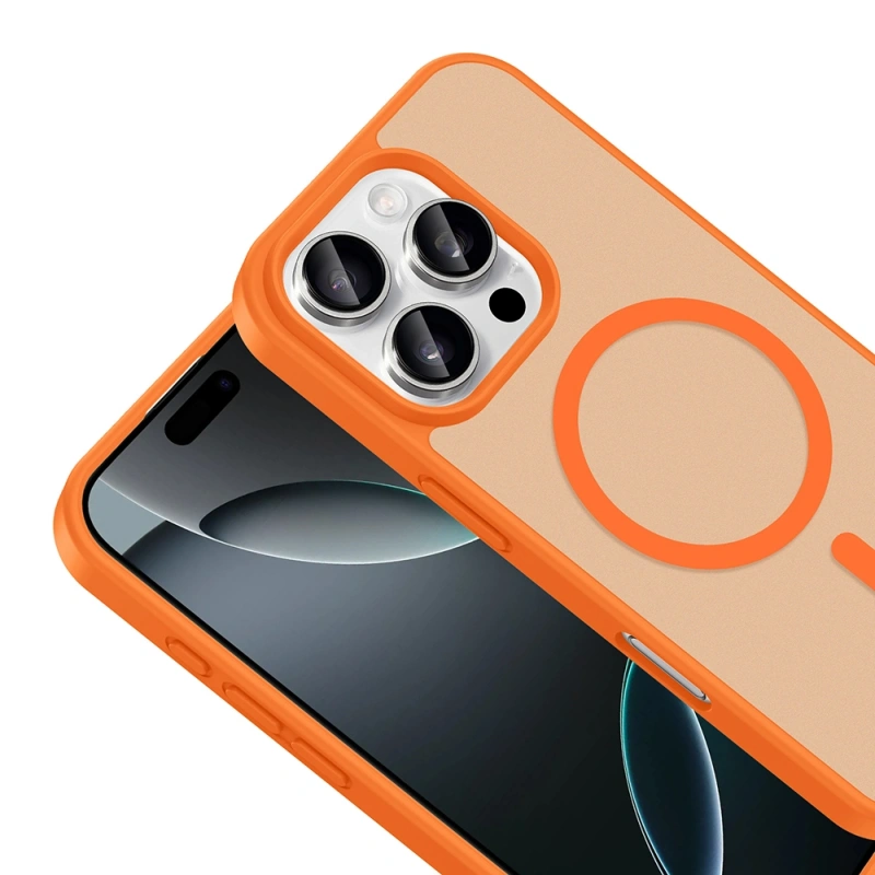Apple iPhone 16 Pro Max Kılıf M-safe Şarj Özellikli Zore Babet Kapak