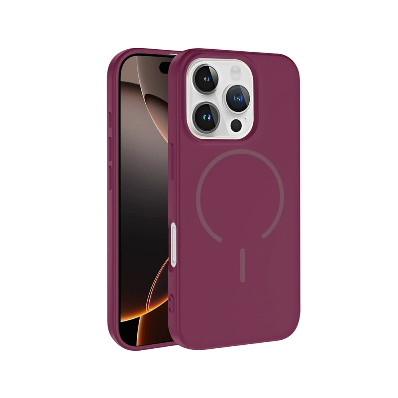 Apple iPhone 16 Pro Max Kılıf M-safe Şarj Özellikli Zore Meta Kapak
