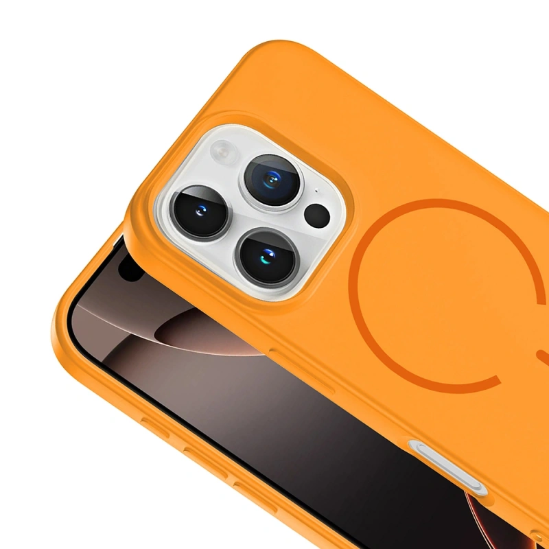 Apple iPhone 16 Pro Max Kılıf M-safe Şarj Özellikli Zore Meta Kapak