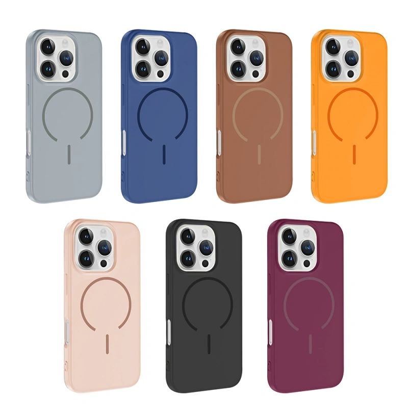 Apple iPhone 16 Pro Max Kılıf M-safe Şarj Özellikli Zore Meta Kapak