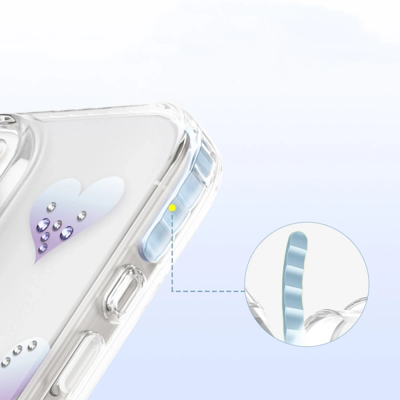 Apple iPhone 16 Pro Max Kılıf M-Safe Şarj Özellikli Zore Paris Elvo Sert PC Kapak