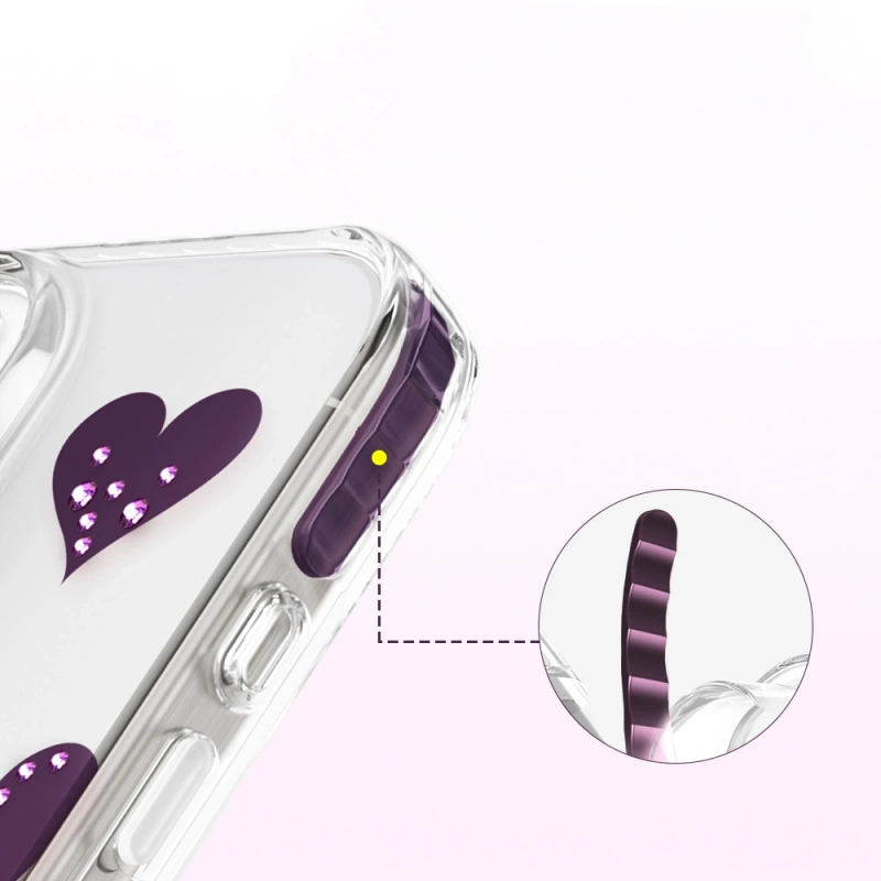 Apple iPhone 16 Pro Max Kılıf M-Safe Şarj Özellikli Zore Paris Elvo Sert PC Kapak