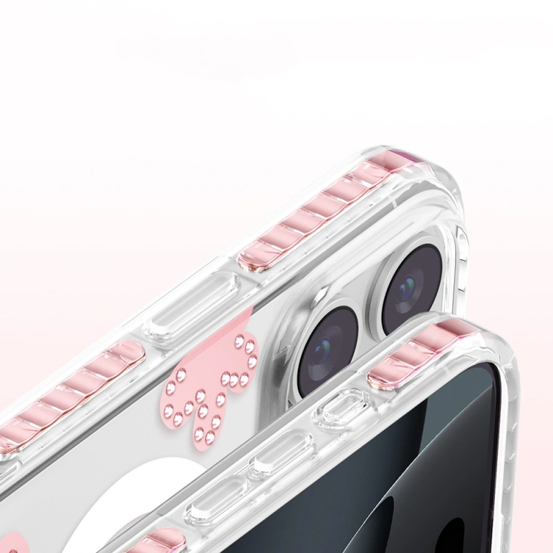 Apple iPhone 16 Pro Max Kılıf M-Safe Şarj Özellikli Zore Paris Elvo Sert PC Kapak