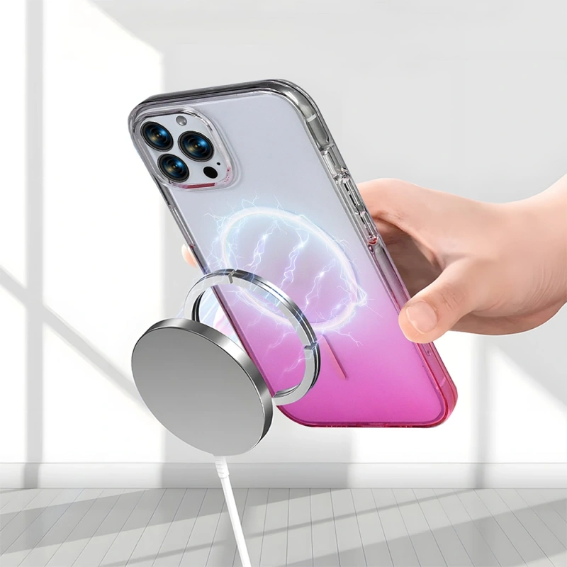 Apple iPhone 16 Pro Max Kılıf M-Safe Şarj Özellikli Zore Septik Silikon Kapak