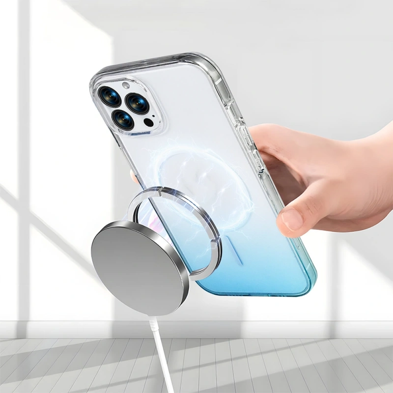 Apple iPhone 16 Pro Max Kılıf M-Safe Şarj Özellikli Zore Septik Silikon Kapak