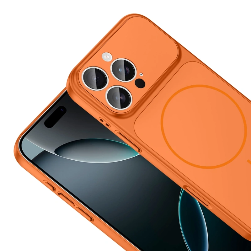 Apple iPhone 16 Pro Max Kılıf Zore M-Safe Şarj Özellikli Kamera Korumalı Formen Kapak