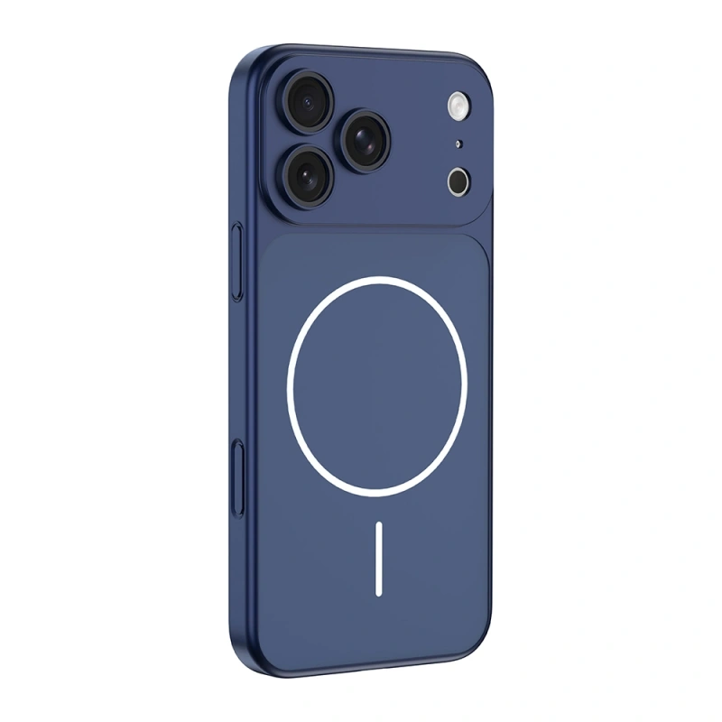Apple iPhone 16 Pro Max Kılıf Zore M-Safe Şarj Özellikli Kamera Korumalı Spark Kapak