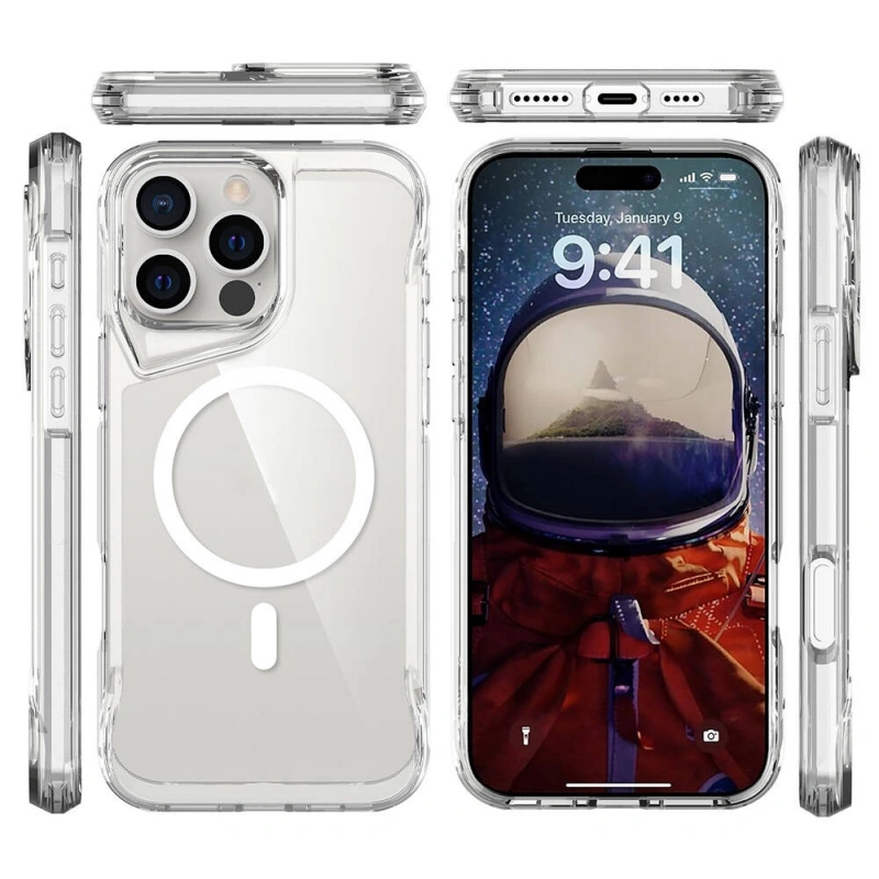 Apple iPhone 16 Pro Max Kılıf Zore M-safe Şarj Özellikli T-Max M-safe Kapak