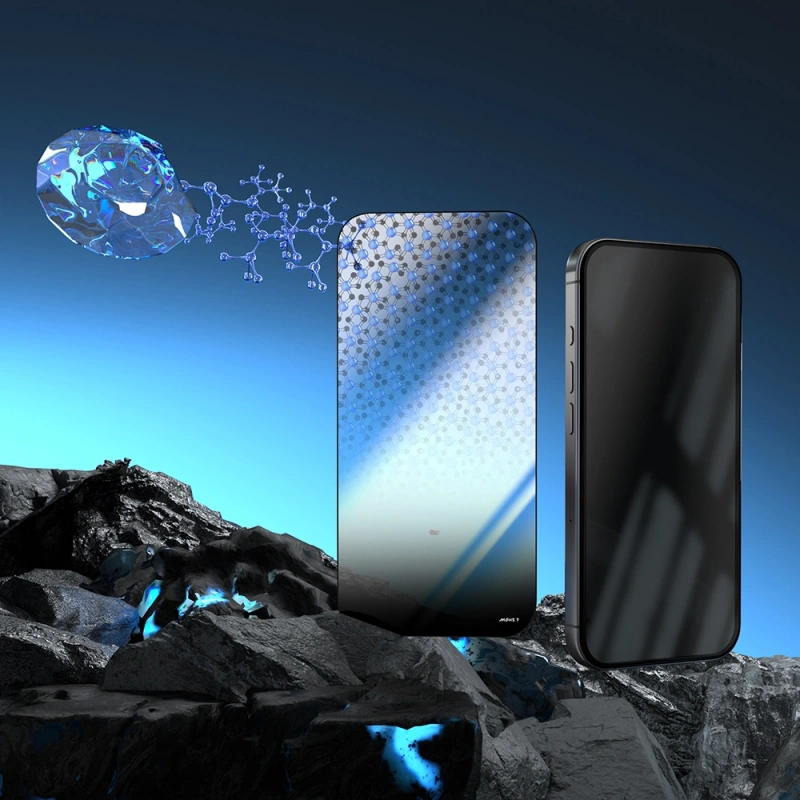 Apple iPhone 16 Pro Max Mohseven Pure Safir Coating HD 3D Glue Temperli Cam Ekran Koruyucu