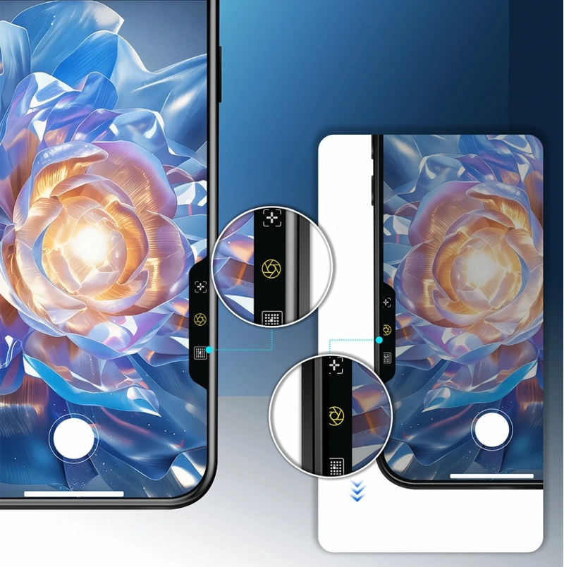 Apple iPhone 16 Pro Max Mohseven Pure Safir Coating HD 3D Glue Temperli Cam Ekran Koruyucu