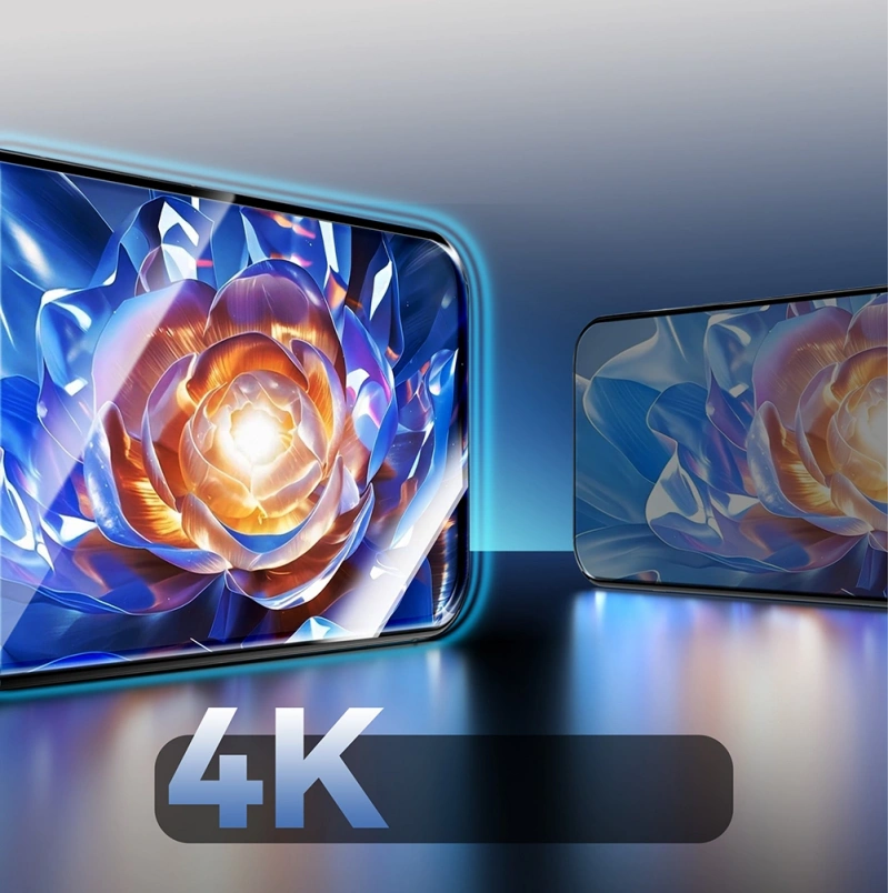 Apple iPhone 16 Pro Max Mohseven Pure Safir Coating HD 3D Glue Temperli Cam Ekran Koruyucu