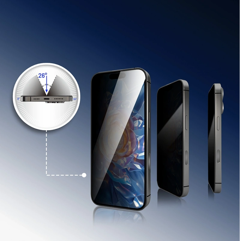 Apple iPhone 16 Pro Max Mohseven Pure Safir Coating HD 3D Glue Temperli Cam Ekran Koruyucu