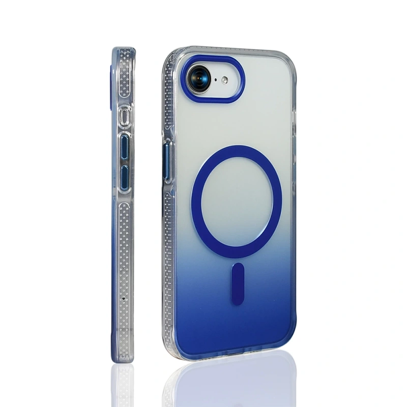 Apple iPhone 16E Kılıf M-safe Şarj Özellikli Transparan Renk Geçişli Zore Toros Kapak