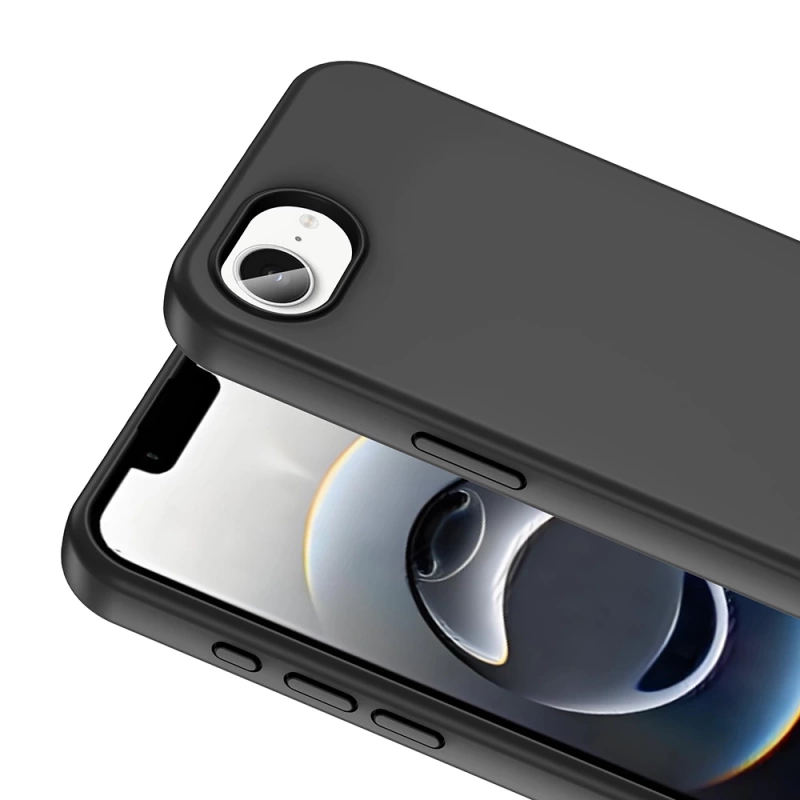Apple iPhone 16E Kılıf M-safe Şarj Özellikli Sıvı Teknolojili Silinebilir Sert Zore Kivi Kapak