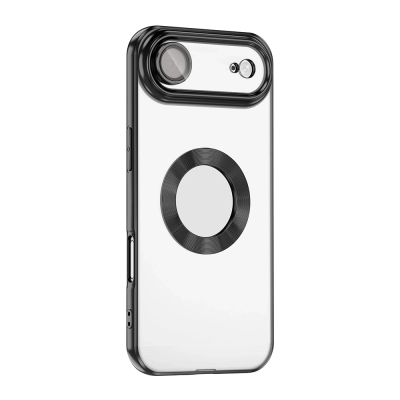 Apple iPhone 17 Air Kılıf Kamera Korumalı Logo Gösteren Zore Omega Kapak