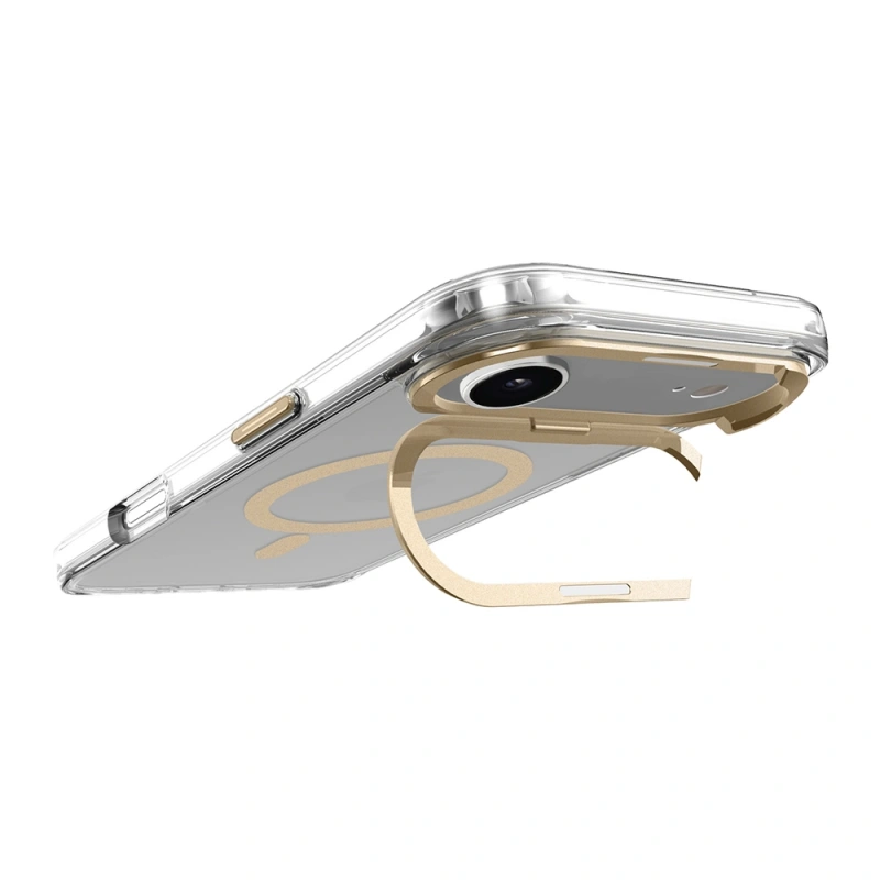 Apple iPhone 17 Air Kılıf M-safe Şarj Özellikli Airbagli Kamera Standlı Zore Azor Kapak