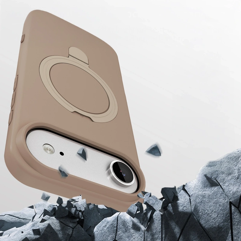 Apple iPhone 17 Air Kılıf M-safe Şarj Özellikli Standlı Zore Samara Kapak